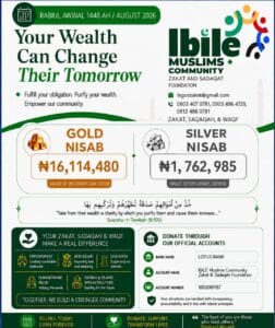 Zakat Nisab: Safar 1448AH / July 2026